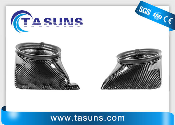 คุณภาพ  CE Carbon Fiber Intake Front Bumper Intake Hole Air Duct Cover โรงงาน