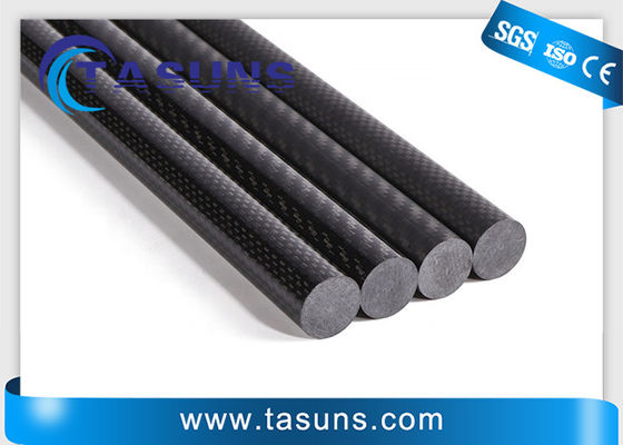 T300 Pultruded Carbon Fiber Rod พร้อม Dupont Delrin หรือสกรู